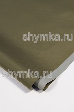 Ткань ДЮСПО 240Т 80г/кв.м водоотталкивающая PU MILKY ХАКИ №416 ширина 1,45м