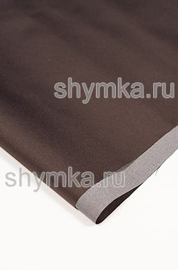 Ткань ДЮСПО 240Т 80г/кв.м водоотталкивающая PU MILKY ТЕМНО-КОРИЧНЕВАЯ №302 ширина 1,45м