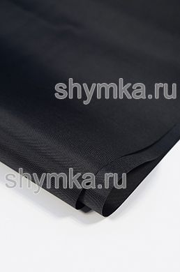 Ткань Оксфорд ЭК-100 95г/кв.м водоотталкивающая 
ЧЕРНАЯ ширина 1,45м