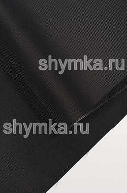 Ткань Оксфорд 300D 150г/кв.м водоотталкивающая 
2000PU ЧЕРНАЯ №620 ширина 1,45м