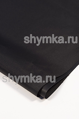 Ткань Оксфорд 300D 140г/кв.м водоотталкивающая 
1000PU ЧЕРНАЯ ширина 1,45м