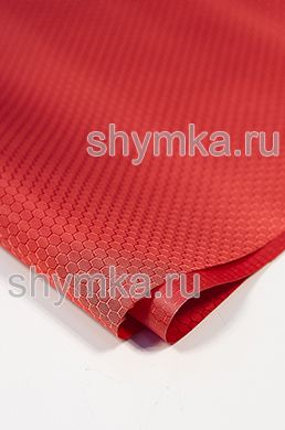 Ткань Оксфорд Рип-Стоп 300D 155г/кв.м
водоотталкивающая 1000PU СОТЫ КРАСНАЯ №112