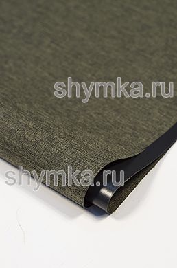 Ткань Оксфорд 300D 410г/кв.м водоотталкивающая 
ПВХ СНЕГ ХАКИ №7 ширина 1,45м