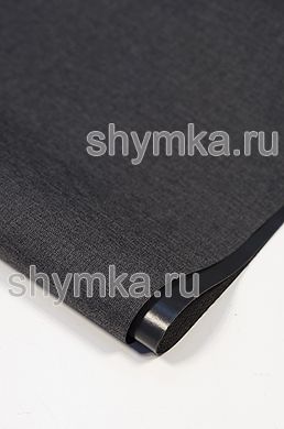 Ткань Оксфорд 300D 410г/кв.м водоотталкивающая 
ПВХ СНЕГ ЧЕРНАЯ №13 ширина 1,45м