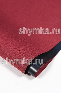 Ткань Оксфорд 300D 410г/кв.м водоотталкивающая 
ПВХ СНЕГ КРАСНАЯ №148 ширина 1,45м