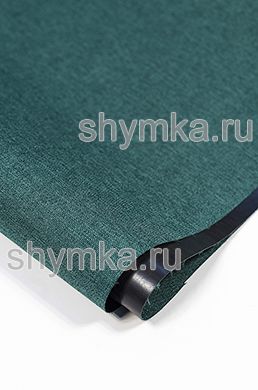 Ткань Оксфорд 300D 410г/кв.м водоотталкивающая 
ПВХ СНЕГ ИЗУМРУД №258 ширина 1,45м