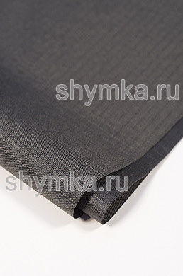 Ткань Оксфорд Рип-Стоп 600D 220г/кв.м 
водоотталкивающая 1000PU ТЕМНО-СЕРАЯ NEW ш.1,45м
