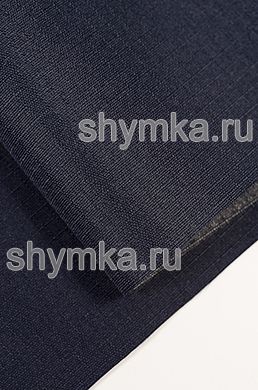 Ткань Оксфорд Рип-Стоп 300D 100г/кв.м 
водоотталкивающая 1000PU ТЕМНО-СИНЯЯ ширина 1,5м