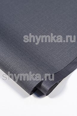 Ткань Оксфорд Рип-Стоп 600D 220г/кв.м 
водоотталкивающая 1000PU СЕРАЯ NEW ширина 1,45м