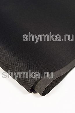 Ткань Оксфорд 600D 330г/кв.м с ПВХ покрытием 
ЧЕРНАЯ №322 ширина 1,45м