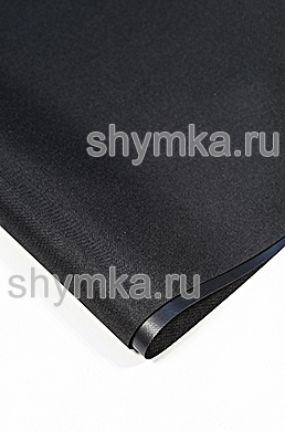 Ткань Оксфорд 600D 260г/кв.м водоотталкивающая 
ПВХ FLAT ЧЕРНАЯ №901 ширина 1,45м