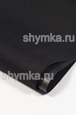 Ткань Оксфорд 600D 380г/кв.м водоотталкивающая 
ПВХ ЧЕРНАЯ ЛЮКС ширина 1,45м