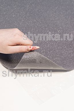 Поролон рулонный НА КЛЕЮ Огнестойкий М-25-40 ГРАФИТ толщина 3мм ширина 1,5м