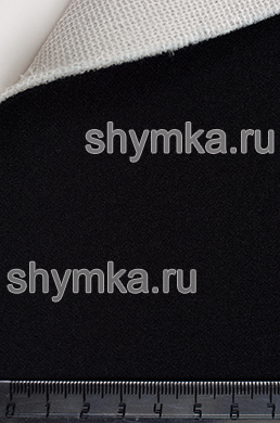 Сетка-велюр на поролоне на сетке ЧЕРНЫЙ 
толщина 3мм ширина 1,47м