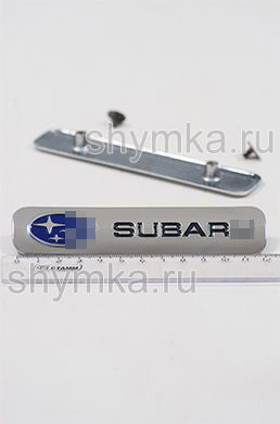 Шильд большой цветной ГЛЯНЦЕВЫЙ для автоковриков SUBARU + 2 болтика