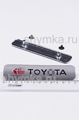 Шильд большой цветной ГЛЯНЦЕВЫЙ для автоковриков 
TOY...TA (название черное) + 2 болтика