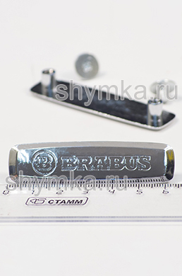 Шильдик металлический для автоковриков 
BRABUS + 2 болтика