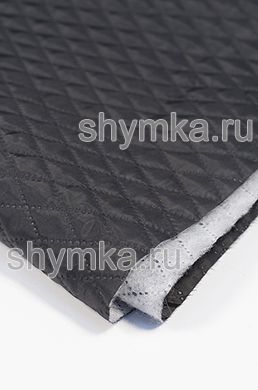 Термостежка МИНИ-РОМБ 35х20мм синтепон Standart 
100г/кв.м + подкладка 190Т ЧЕРНАЯ ширина 1,45м