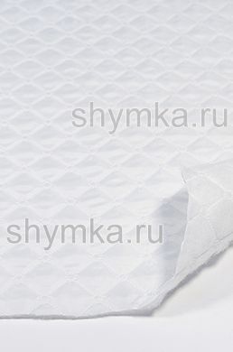 Термостежка КВАДРАТ ФИГУРНЫЙ 35х35мм синтепон 
Standart 100г/кв.м + подкладка БЕЛАЯ ширина 1,5м