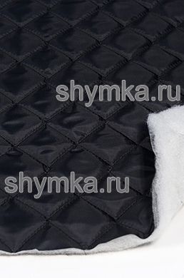 Подклад 190Т ЧЕРНЫЙ на синтепоне 200г/кв.м 
стеганный КВАДРАТ 50х50мм ширина 1,5м