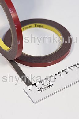 Скотч 3 М (не оригинал) двусторонний 
толщина 1мм ширина 8мм длина 5м