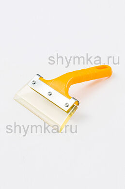 Выгонка-скребок силиконовый ЖЕЛТЫЙ
короткая ручка