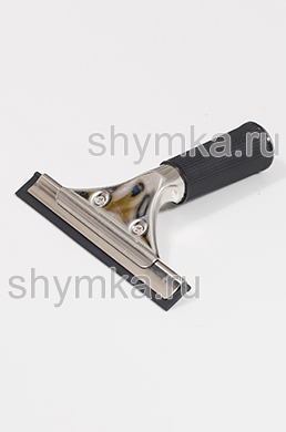 Ручка-держатель 
 с металлическим кантом с резиной 14см