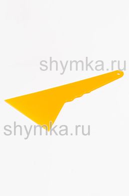 Скребок пластмассовый ЖЕЛТЫЙ 
 длина 230мм ширина 120мм толщина 5мм