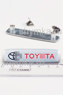 Шильдик металлический МАТОВЫЙ для автоковриков
TOY...TA ЦВЕТНОЙ + 2 болтика