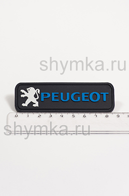 Шеврон резиновый для автоковриков 
PEUGEOT ЦВЕТНОЙ прошивной
