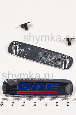 Шильдик металлический ГЛЯНЕЦ 
для автоковриков D…F ЦВЕТНОЙ + 2 болтика