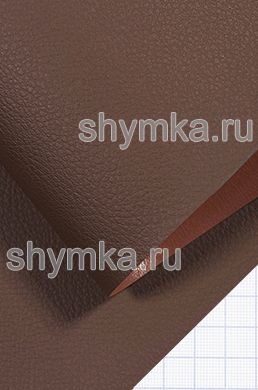Термокожа безосновная OSAKA D2186 КОРИЧНЕВАЯ 
ширина 1,4м толщина 0,9мм