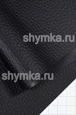 Термокожа безосновная ЧЕРНАЯ ДЕЛЮКС ширина 1,4м толщина 0,65мм
