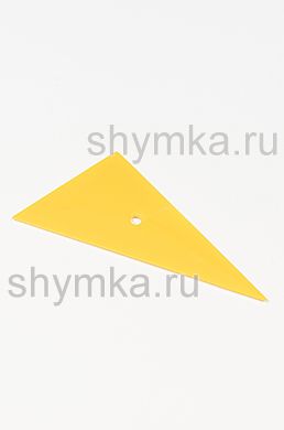 Выгонка ЖЕЛТАЯ треугольная с углом 90°С
длина 160мм ширина 70мм