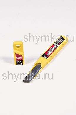 Пачка металлических лезвий DELI
ширина 9мм угол кончика лезвия 60° 10 лезвий