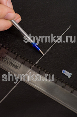 Стержень гелевый цвет СЕРЕБРО 
для раскроя только по экокоже Орегон