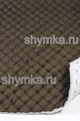 Велюр Стандарт ОЛИВКОВО-КОРИЧНЕВЫЙ 
 на синтепоне 100г/кв.м на дублерине 
СТЕГАННЫЙ ОЛИВКОВО-КОРИЧНЕВОЙ ниткой СОТА