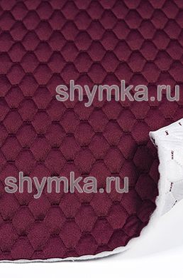 Велюр Стандарт БОРДОВЫЙ 
на синтепоне 100г/кв.м на дублерине 
СТЕГАННЫЙ БОРДОВОЙ ниткой СОТА