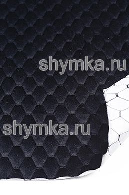 Велюр Стандарт ЧЕРНЫЙ 
на синтепоне 100г/кв.м на дублерине 
СТЕГАННЫЙ ЧЕРНОЙ ниткой СОТА