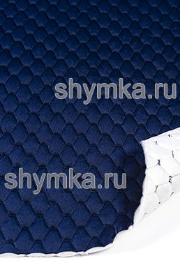 Велюр Стандарт СИНИЙ 
на синтепоне 100г/кв.м на дублерине 
СТЕГАННЫЙ СИНЕЙ ниткой СОТА