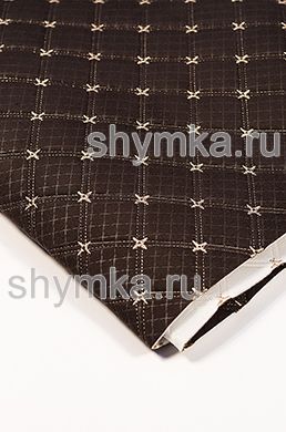 Велюр Классик с термотиснением на поролоне 3мм
на дублерине КОФЕ стеганный ЗОЛОТОЙ ниткой
ДВОЙНОЙ КВАДРАТ 35х35мм