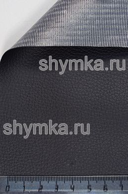 Винилискожа PVC-0,6 ЧЕРНАЯ 
ширина 1,4м толщина 0,6мм