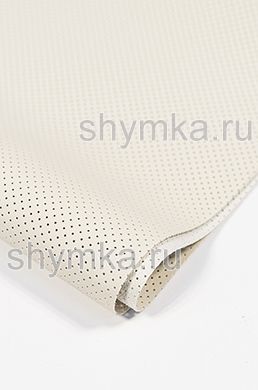 Винилискожа Швайцер Наппа с перфорацией 2911 
MUSHROOM WHITE ширина 1,4м толщина 0,95мм