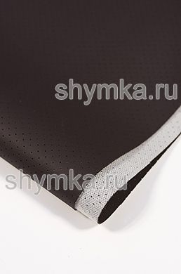 Винилискожа Швайцер Наппа с перфорацией 2584 
BLACK BROWN ширина 1,4м толщина 0,95мм