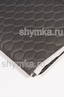 Винилискожа Орегон на поролоне 5мм на спанбонде 
ТЕМНО-СЕРАЯ стеганная СВЕТЛО-СЕРОЙ №1340 ниткой 
СОТА NEW