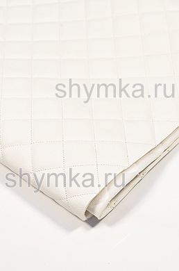Винилискожа Орегон на поролоне 5мм на спанбонде 
БЕЛАЯ стеганная БЕЛОЙ ниткой 
КВАДРАТ 35х35мм