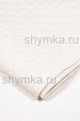Винилискожа Орегон на поролоне 5мм на спанбонде 
БЕЛАЯ стеганная БЕЛОЙ ниткой СОТА