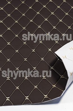 Винилискожа на поролоне 3мм на дублерине
ШОКОЛАДНАЯ стеганная БЕЖЕВОЙ ниткой
РОМБ ДЕКОРАТИВНЫЙ 50х50мм УЦЕНКА!!!