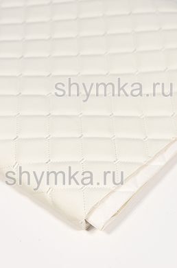 Винилискожа Орегон на поролоне 5мм
на белом спанбонде 60г/кв.м БЕЛАЯ стеганная
БЕЛОЙ ниткой КВАДРАТ НЕО 35х35мм