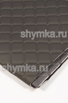Винилискожа Орегон на поролоне 5мм
на графитовом спанбонде 60г/кв.м ТЕМНО-СЕРАЯ стеганная ТЕМНО-СЕРОЙ №1347 ниткой КВАДРАТ НЕО
35х35мм